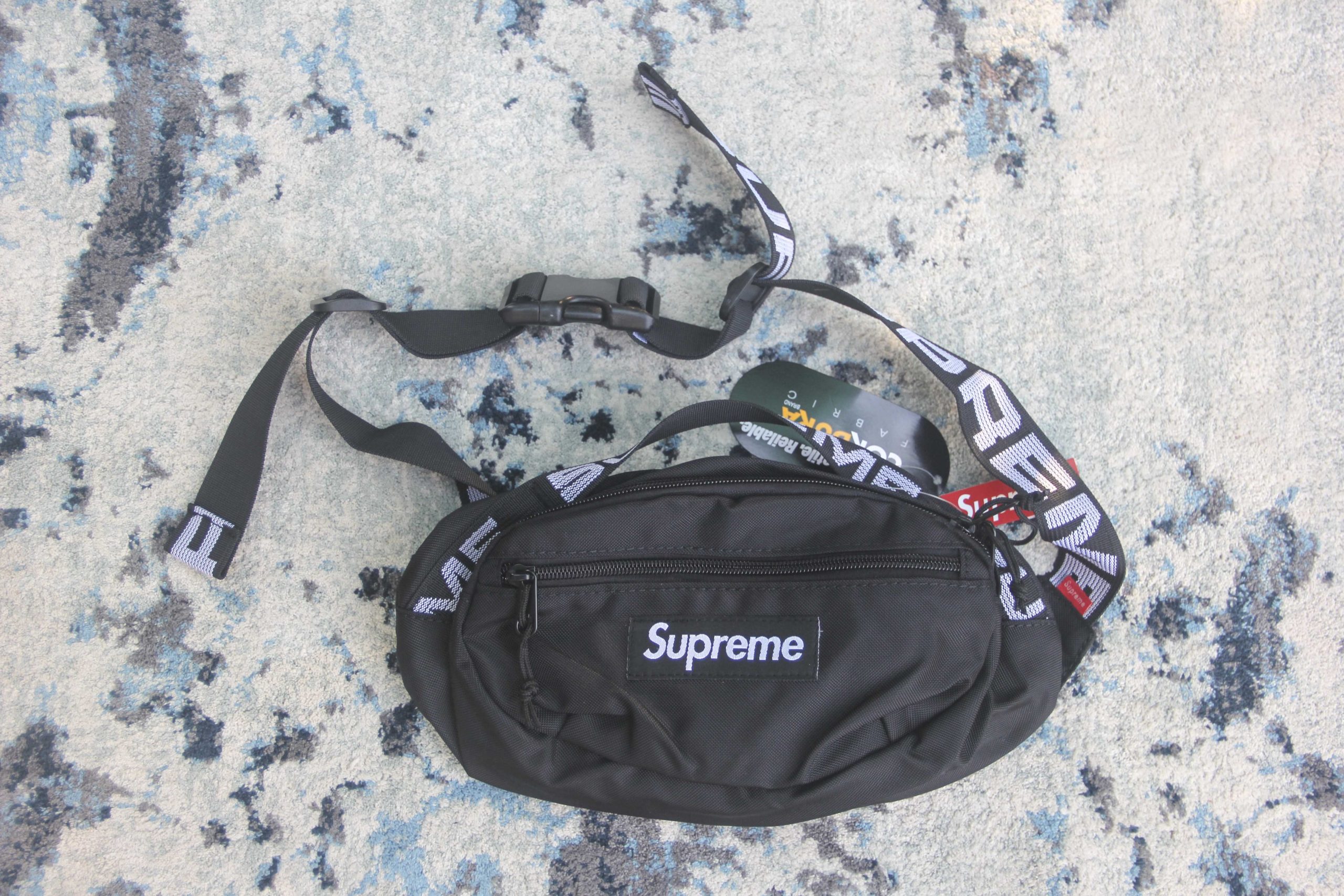 tan supreme waist bag