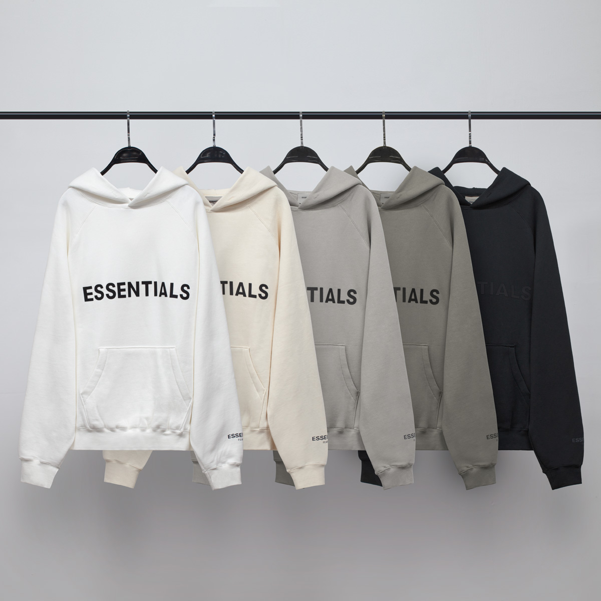 fear of god essentials charcoal hoodie