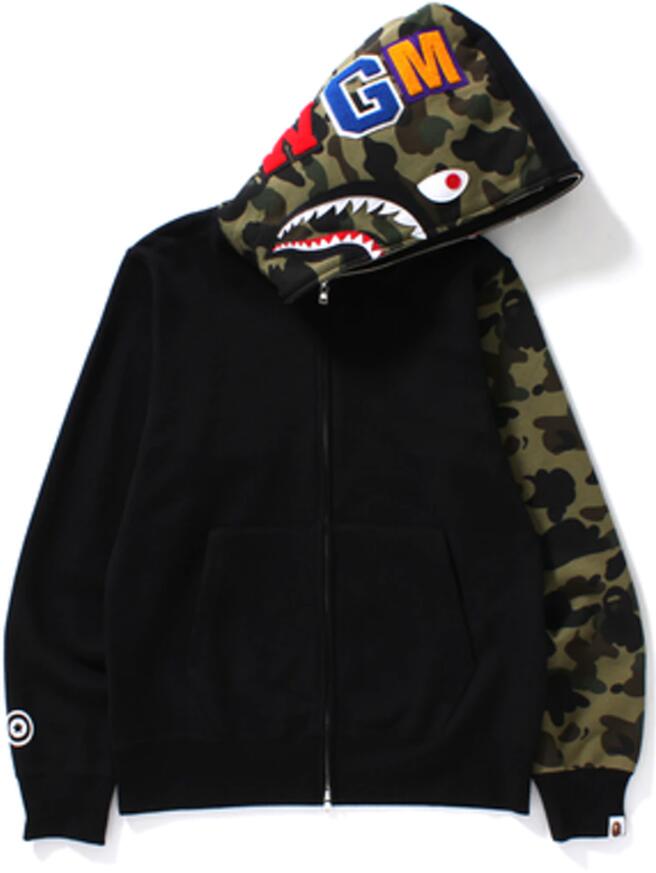 bape zip hoodie camo